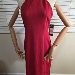 Red New Karl Lagerfeld Stretchy Dress, 2, Bow Detail